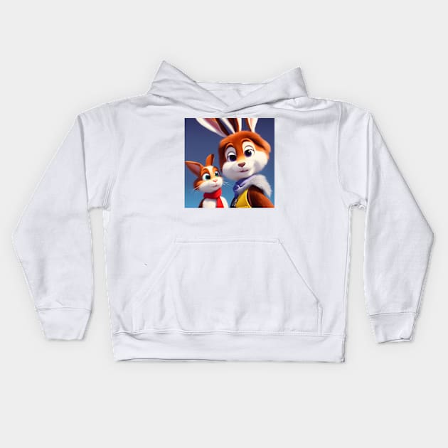 RABBIT Kids Hoodie by S-DESIGNS-S